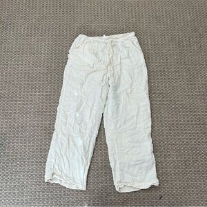 Thread & Supply Cream Elastic Waist Pants